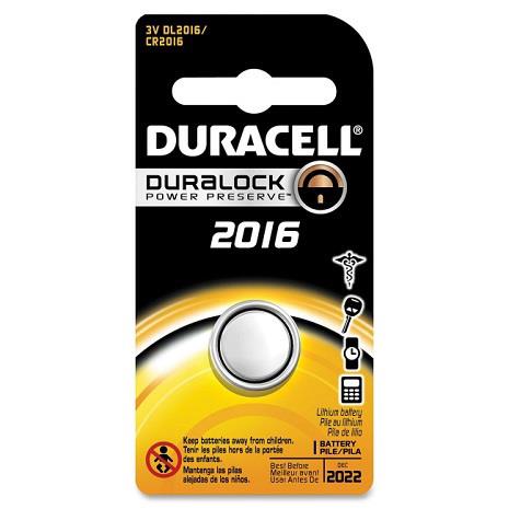 DURACELL 2016 3V Lithium Coin Cell Battery 1 Pack