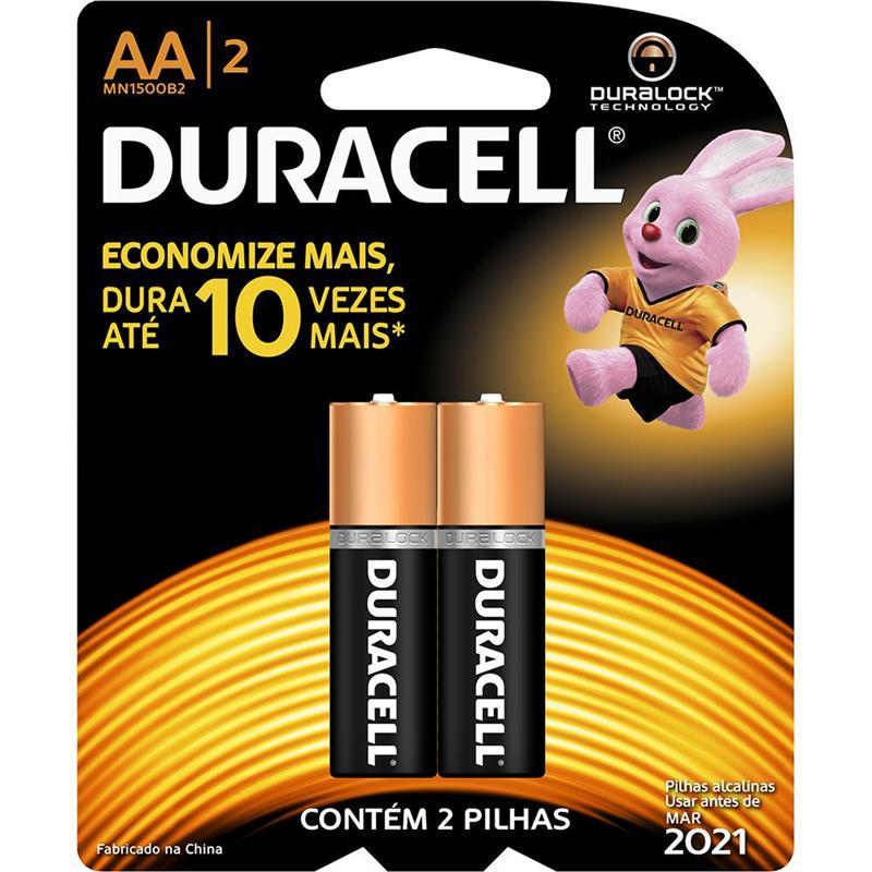 DURACELL Coppertop AA Alkaline Battery 2 Pack