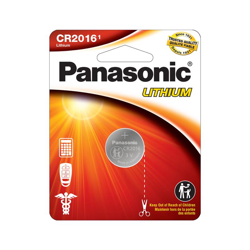 PANASONIC 2016 3V Lithium Coin Cell Battery 1 Pack