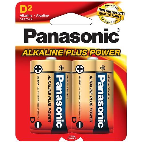 PANASONIC D Alkaline 2 Pack