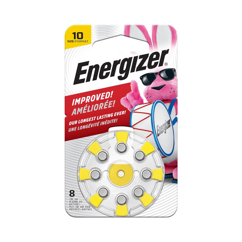 ENERGIZER 10 1.4V Zinc-Oxide Hearing Aid Battery 8 Pack (AZ10DP8)