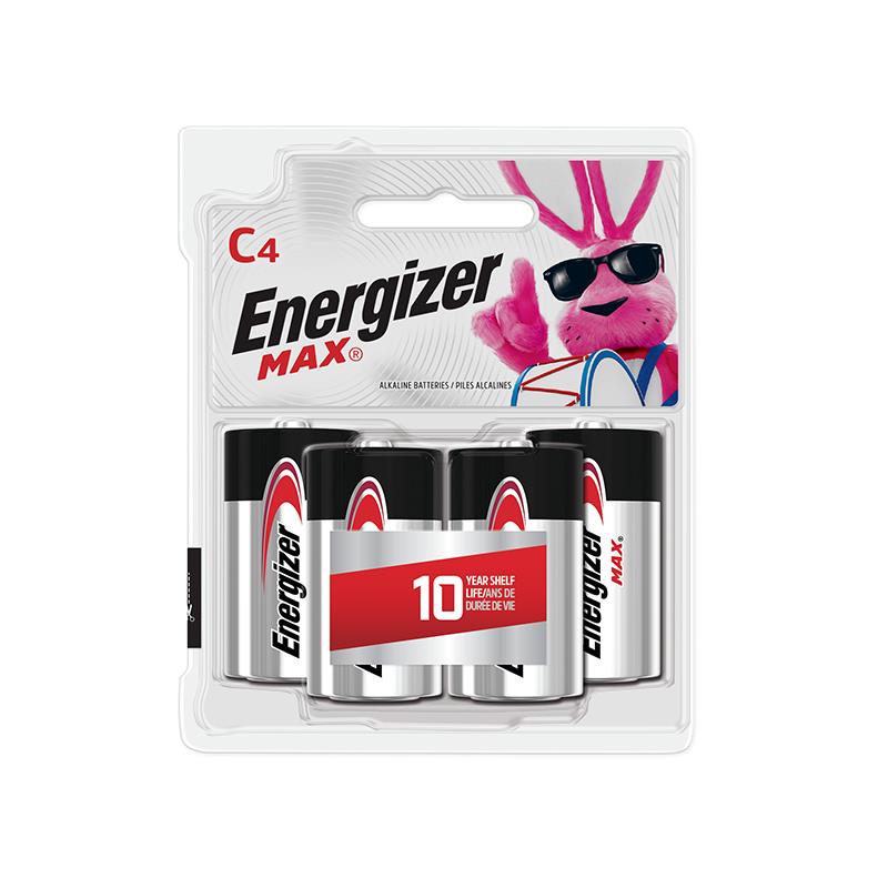 ENERGIZER Max C Alkaline Battery 4 Pack