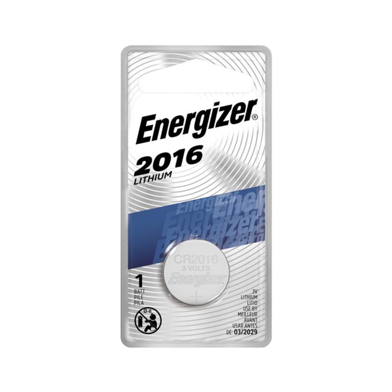 ENERGIZER 2016 Pile bouton au lithium 3 V, 1 paquet (ECR2016BP)