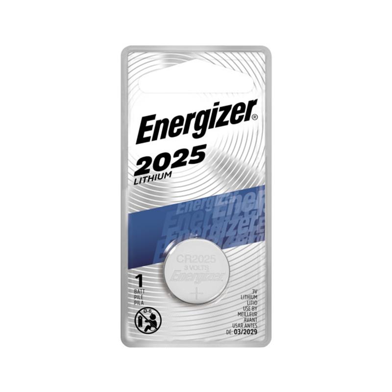 ENERGIZER 2025 3V Lithium Coin Cell Battery 1 Pack (ECR2025BP)