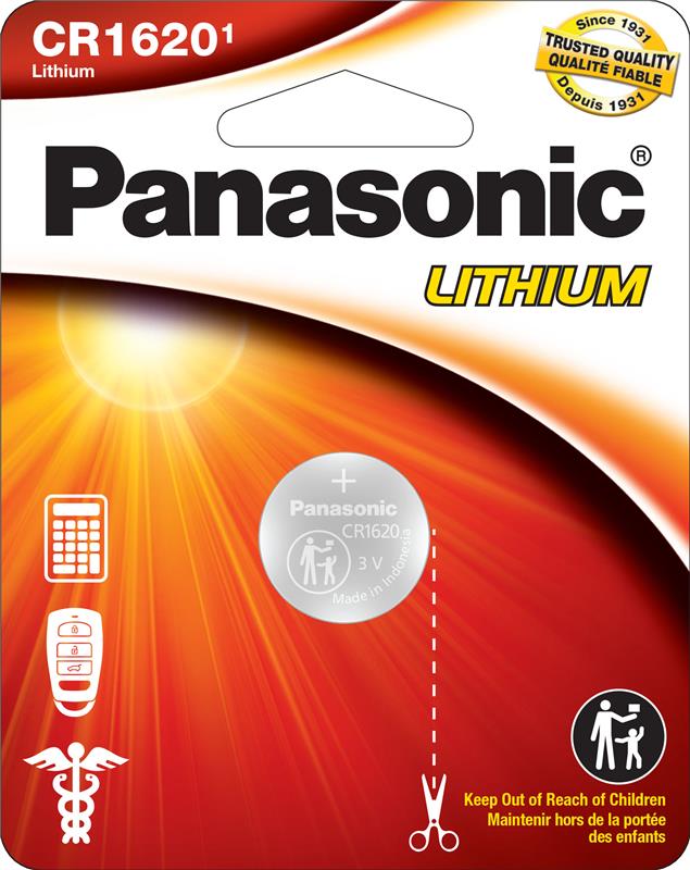 PANASONIC 1616 3V Lithium Coin Cell Battery 1 Pack (CR1616PA1BL)