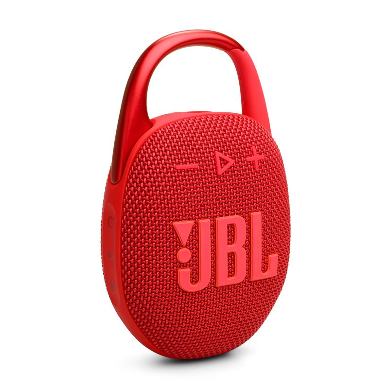 JBL Clip 5 Ultra-Portable Waterproof Speaker, Red