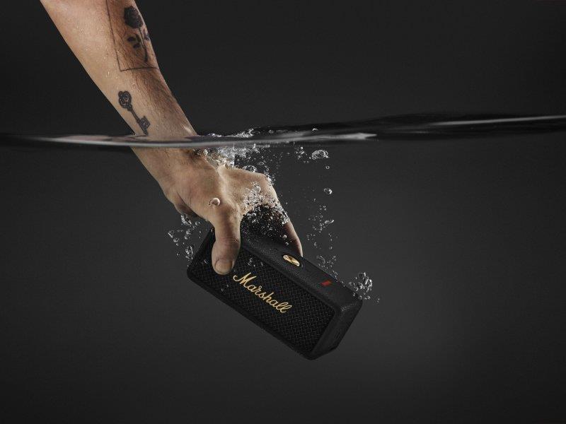 MARSHALL Emberton III Portable Speaker, Black & Brass - Canada