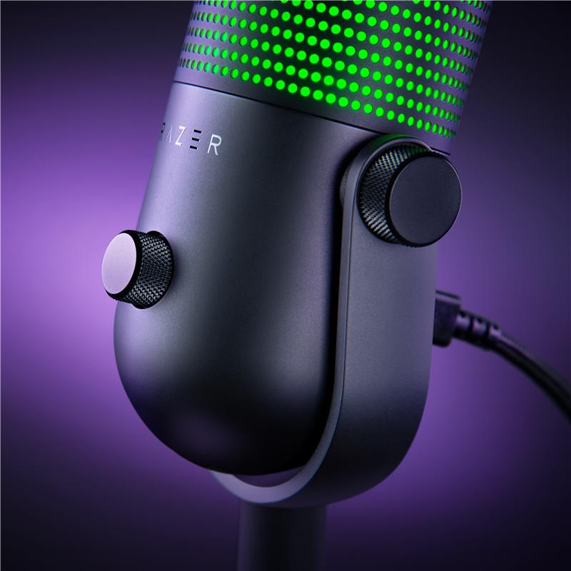 RAZER Seiren V3 Chroma RGB USB Microphone, Black - Canada