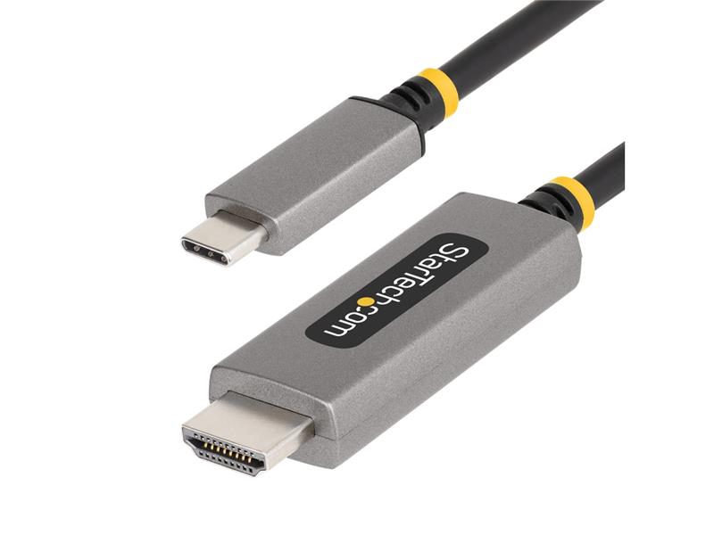 Câble adaptateur USB-C vers HDMI StarTech.com de 3 m (10 pi), 8K 60 Hz, 4K 144 Hz, HDR10, câble convertisseur vidéo USB Type...