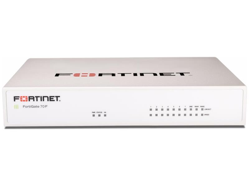 FortiGate-70F Hardware plus 1 Year Hardware plus FortiCare Premium and FortiGuard Unified Threat Protection (UTP), Gartner Magi