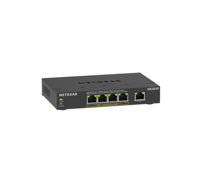 NETGEAR (GS305P-300NAS) GS305P Unmanaged POE+ Switch - 5 Ports