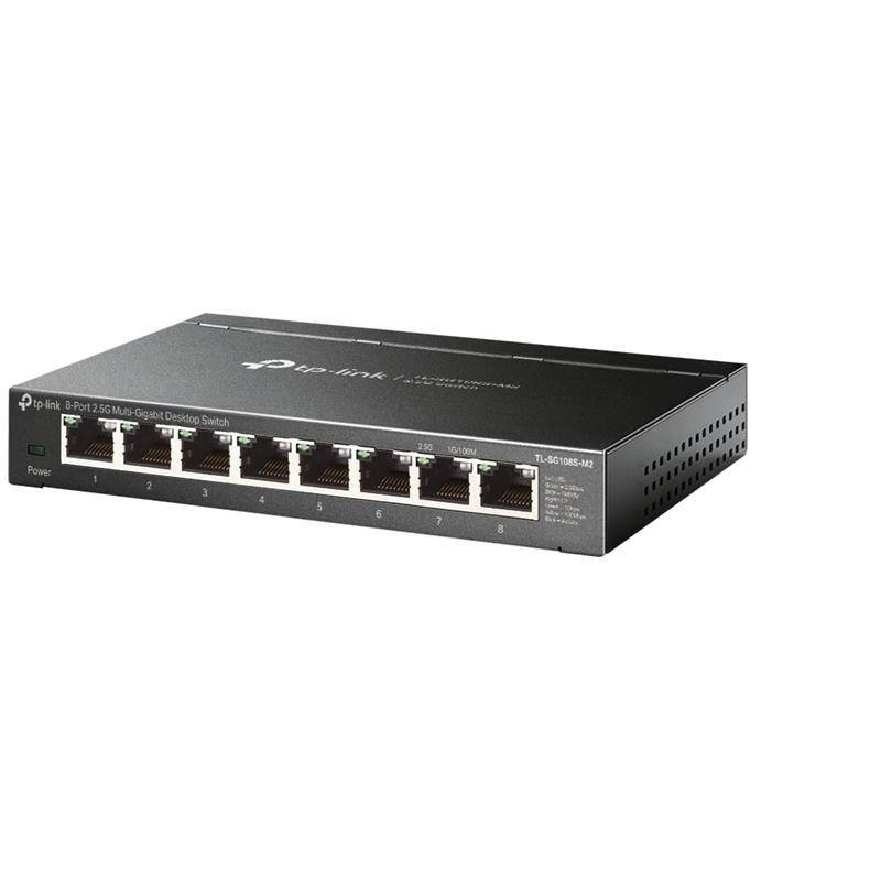 TP-Link (TL-SG108S-M2) 8-Port 2.5G Multi-Gigabit Desktop Switch