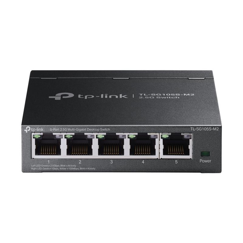 TP-Link (TL-SG105S-M2) 5-Port 2.5G Multi-Gigabit Desktop Switch