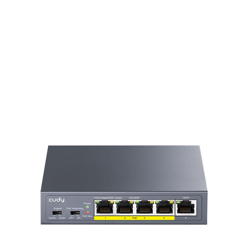Cudy GS1005P 5 Port Gigabit PoE+ Switch(Open Box)