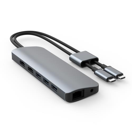 Targus HyperDrive VIPER 10-in-2 USB-C Hub, Dual 4K, Powered(Open Box)