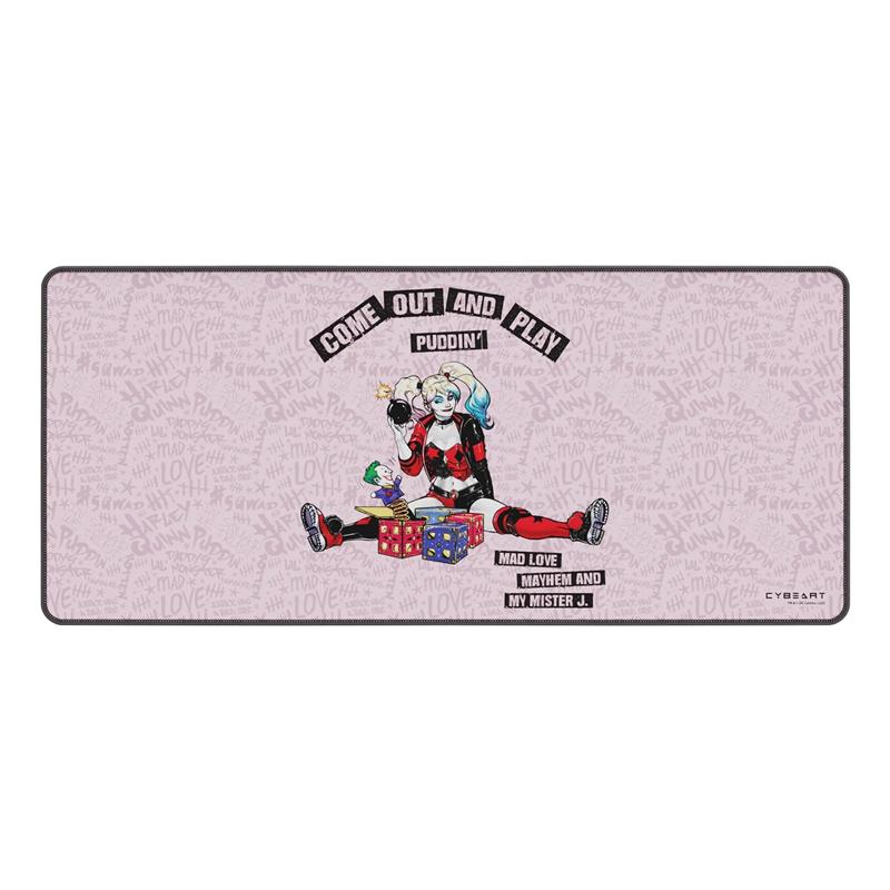 CYBEART Harley Quinn Gaming Desk Mat (XXL - 900x400x4mm)