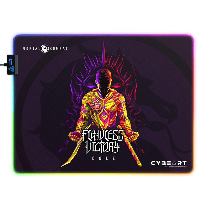 CYBEART Cole Young - Mortal Kombat RGB Gaming Mouse Pad