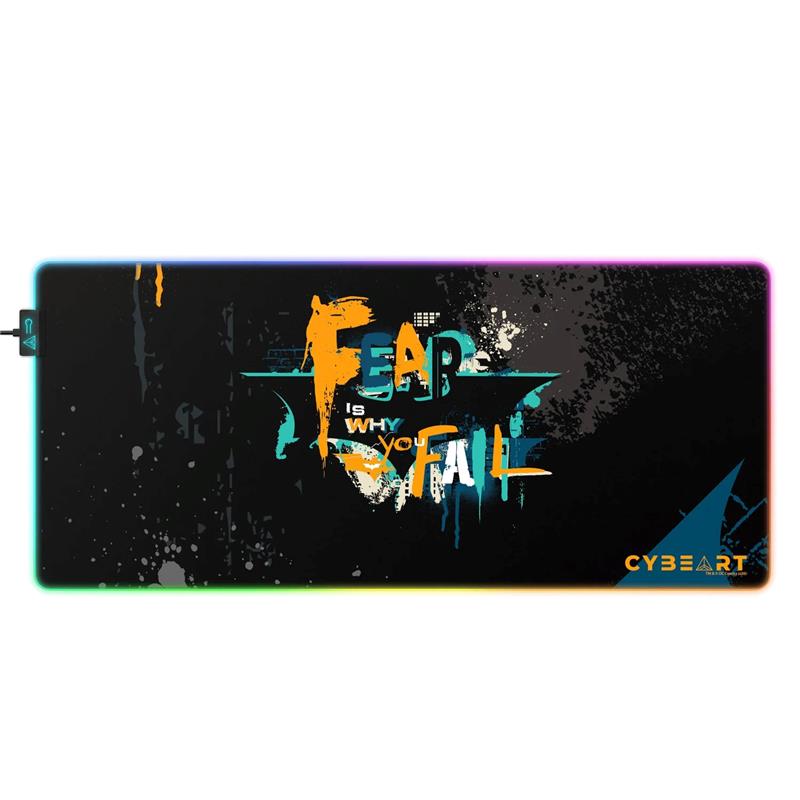 CYBEART  Batman - Fear is Why You Fail RGB Gaming Desk Mat