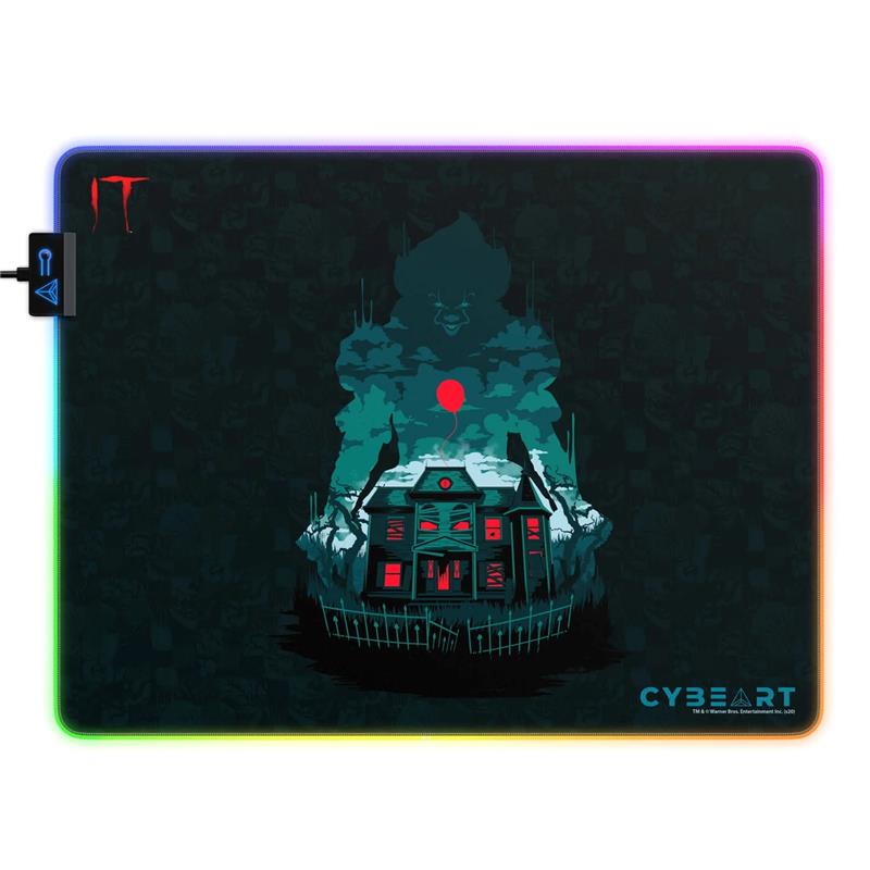 CYBEART IT - Nightmare RGB Gaming Mouse Pad (Large - 450x350x4mm)