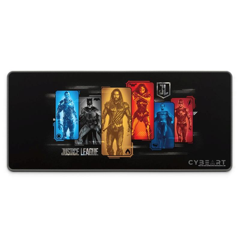 CYBEART Justice League 1.0 Gaming Desk Mat (XXL - 900x400x4mm)