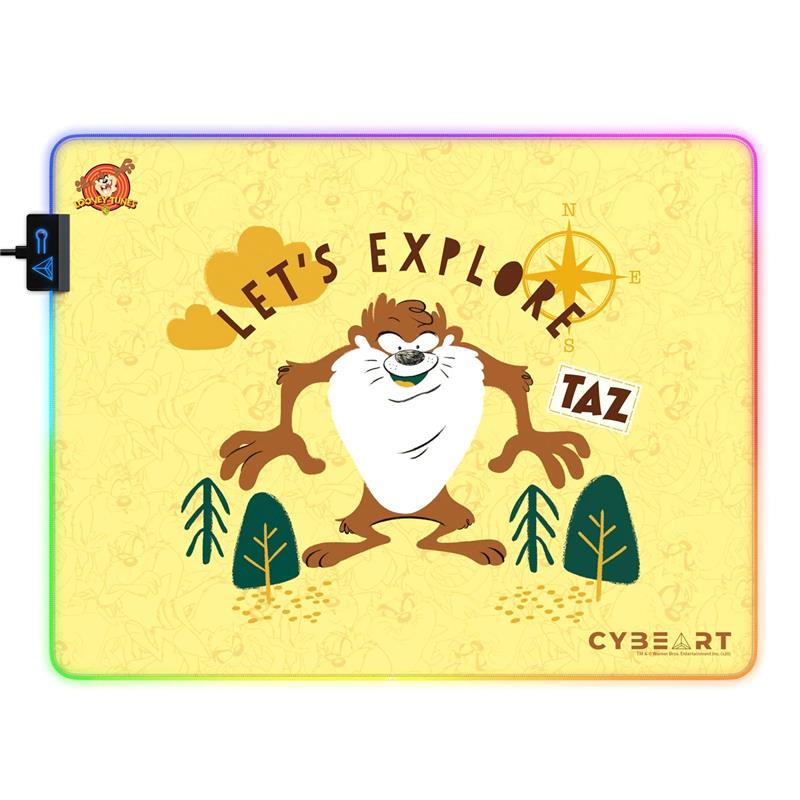 CYBEART TAZ - The Tasmanian Devil RGB Gaming Mouse Pad