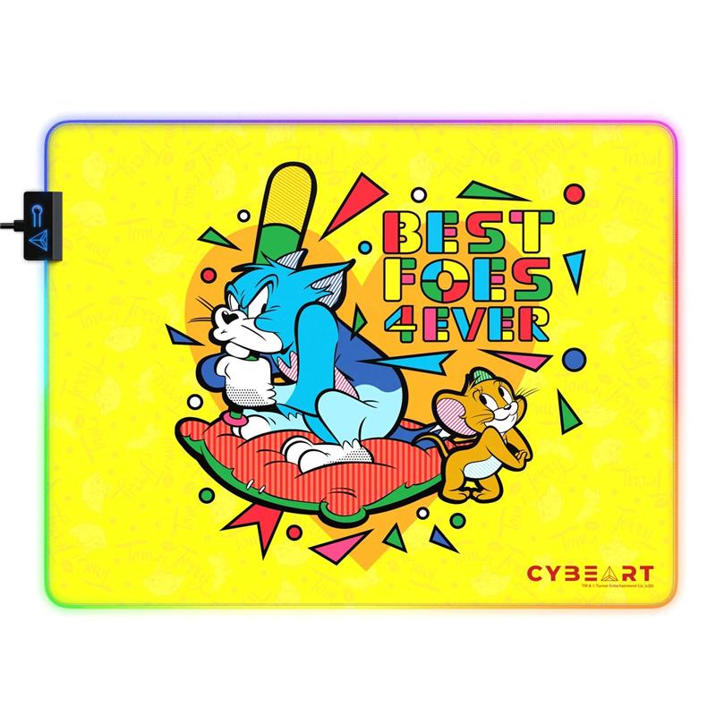 CYBEART Tom and Jerry - Best Foes RGB Gaming Mouse Pad