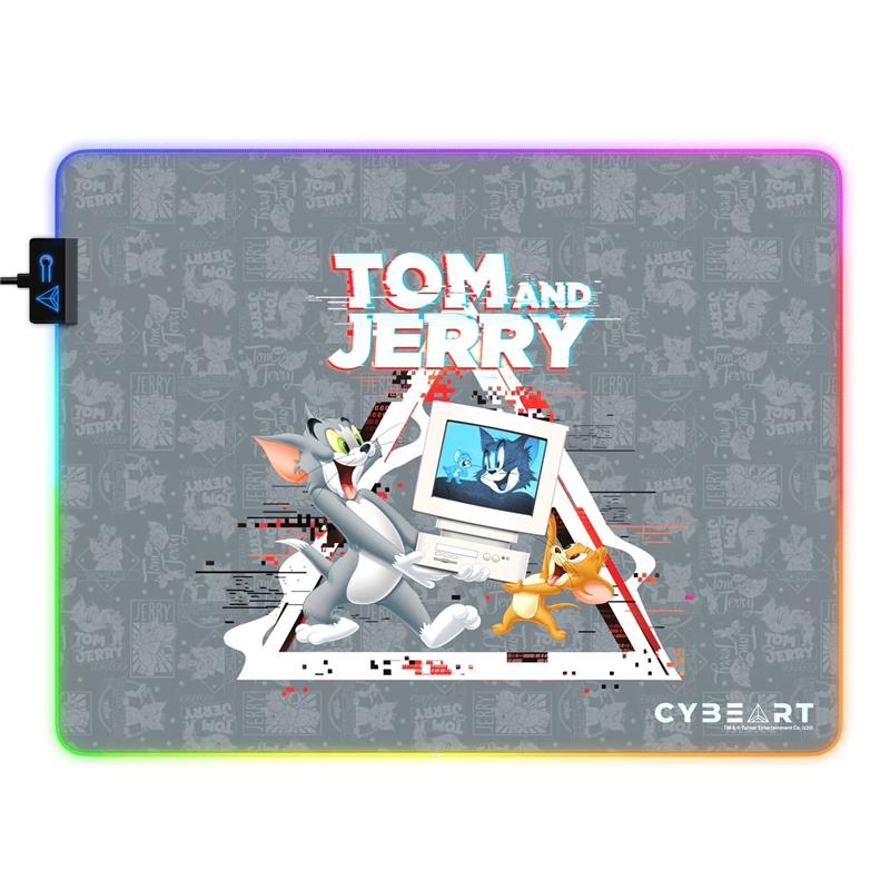 CYBEART Tom and Jerry RGB Gaming Mouse Pad