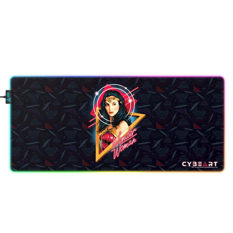 CYBEART Wonder Woman RGB Gaming Desk Mat (XXL - 900x400x4mm)