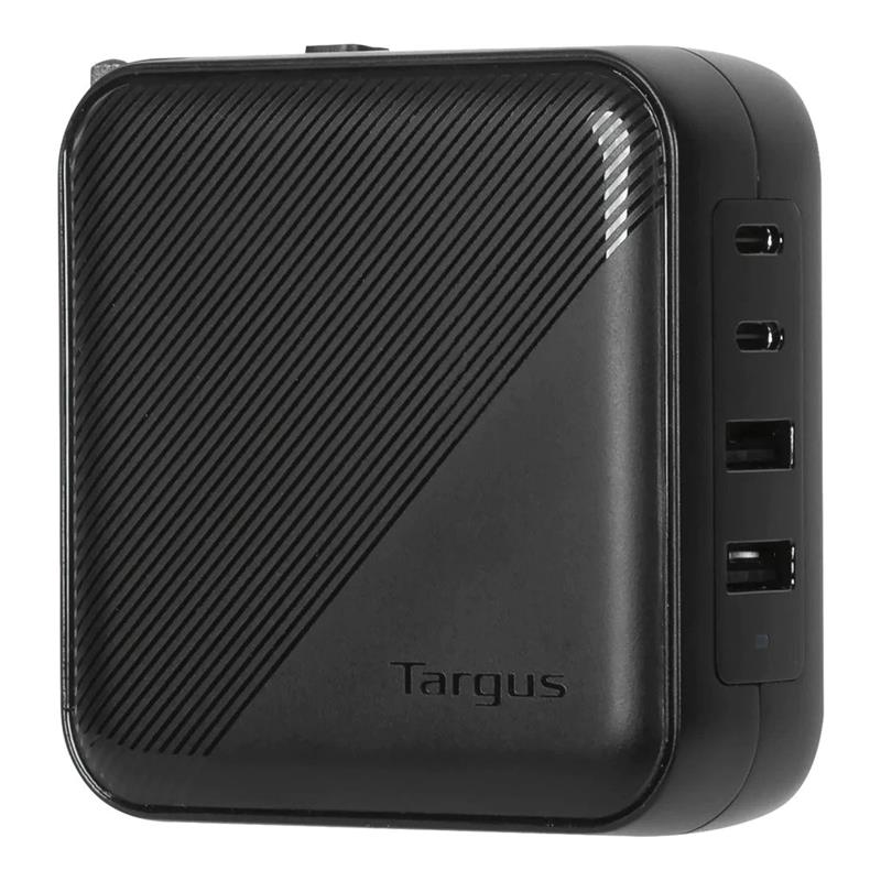 Targus PowerElite™ 100W GaN Wall Charger, 2 x USB-A + 2 x USB-C