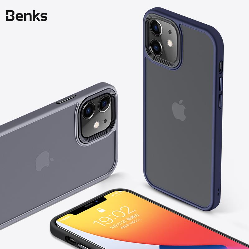 Benks Hybrid PC+TPU case for iPhone 12/12 Pro 6.1/6.1pro Grey