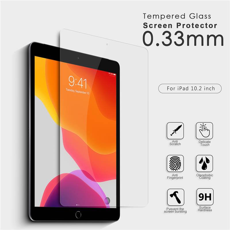 Vmax 0.33mm 2.5D tTempered Glass for iPad 10.2'' 2020