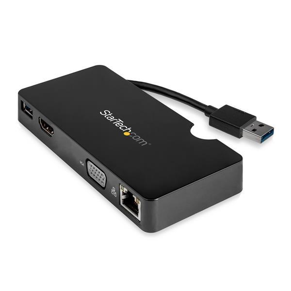 Startech USB 3.0 Multiport Adapter + USB-C to USB-A Cable - HDMI & VGA - 1xA (BNDDKT30CAHV)