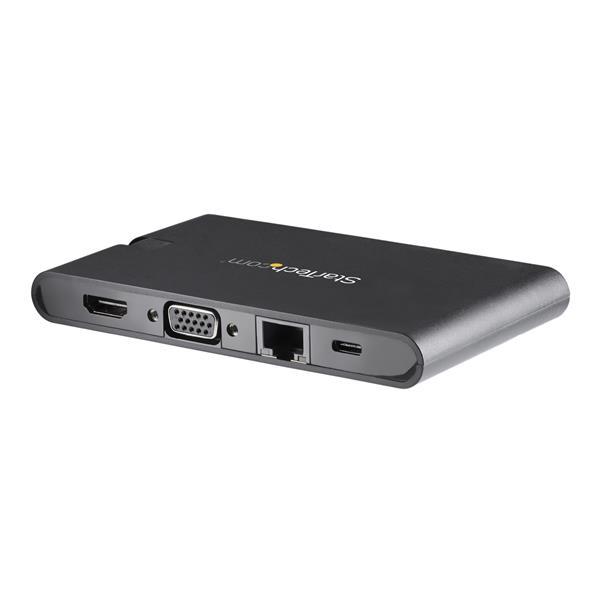 Startech USB-C Multiport Adapter with HDMI and VGA - 3x USB 3.0 - SD - PD 3.0 - Wraparound Cable (DKT30CHVSCPD)