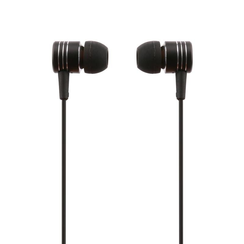 iCAN 3.5mm Stereo Ear Buds with Mic, Black