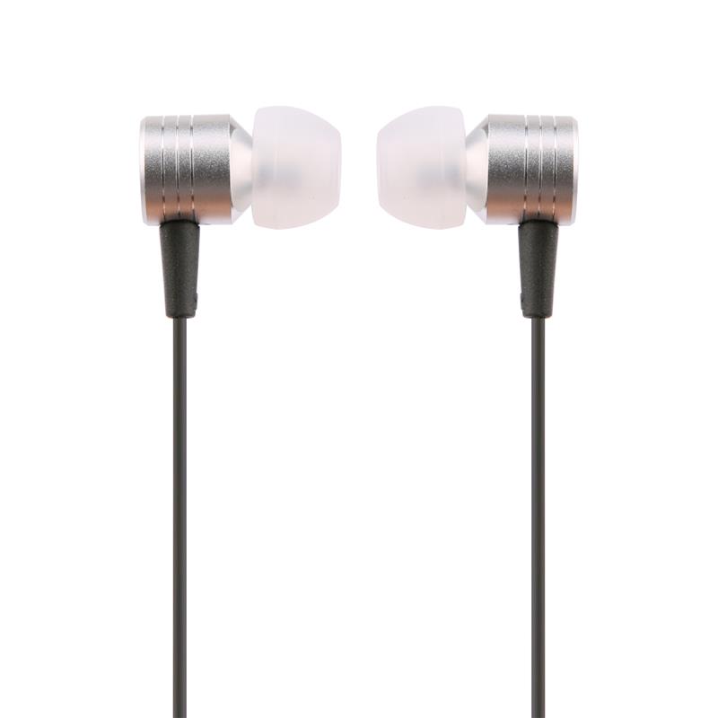 iCAN 3.5mm Stereo Ear Buds with Mic, Silver