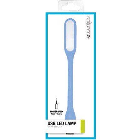 Lampe de lecture LED USB IESSENTIALS (bleue)