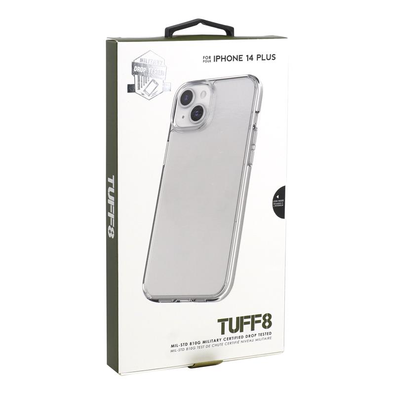 iPhone 14 Plus - TUFF8 Rugged Case (Clear)