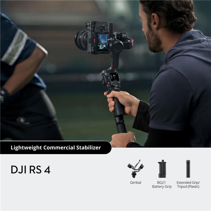 DJI RS 4 3-Axis Gimbal Stabilizer for DSLR and Mirrorless Camera