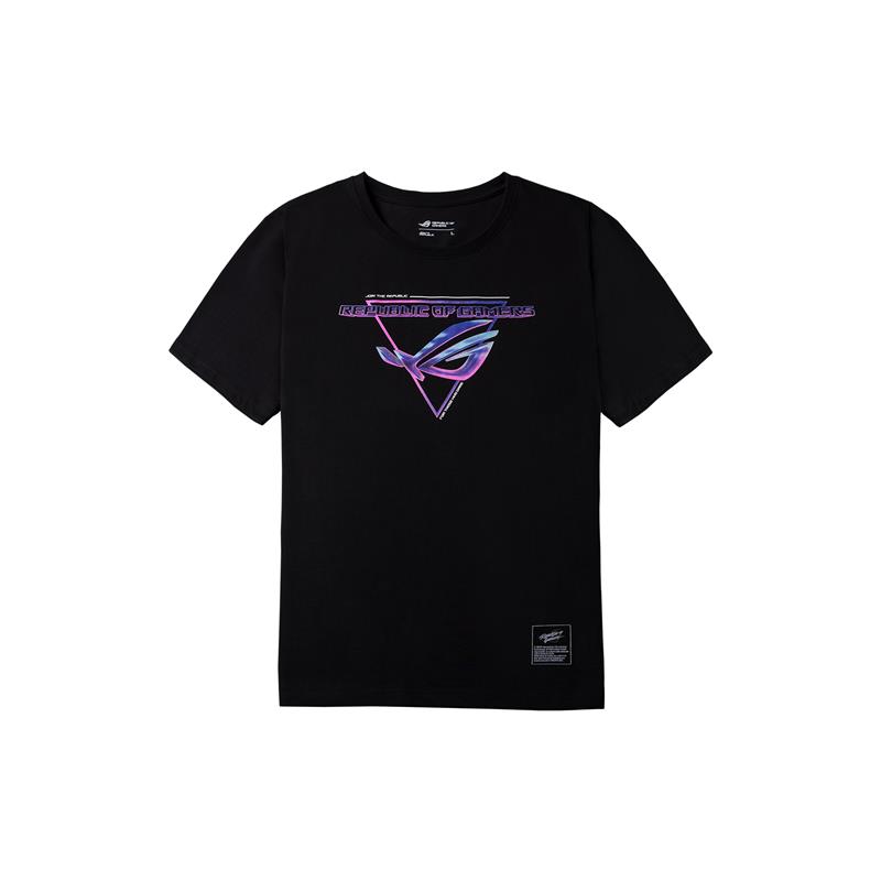 ASUS ROG Retro Punk Premium T-Shirt - Size L, eSports Gaming apparel (100% Cotton, Short Sleeve, Crew Neck)