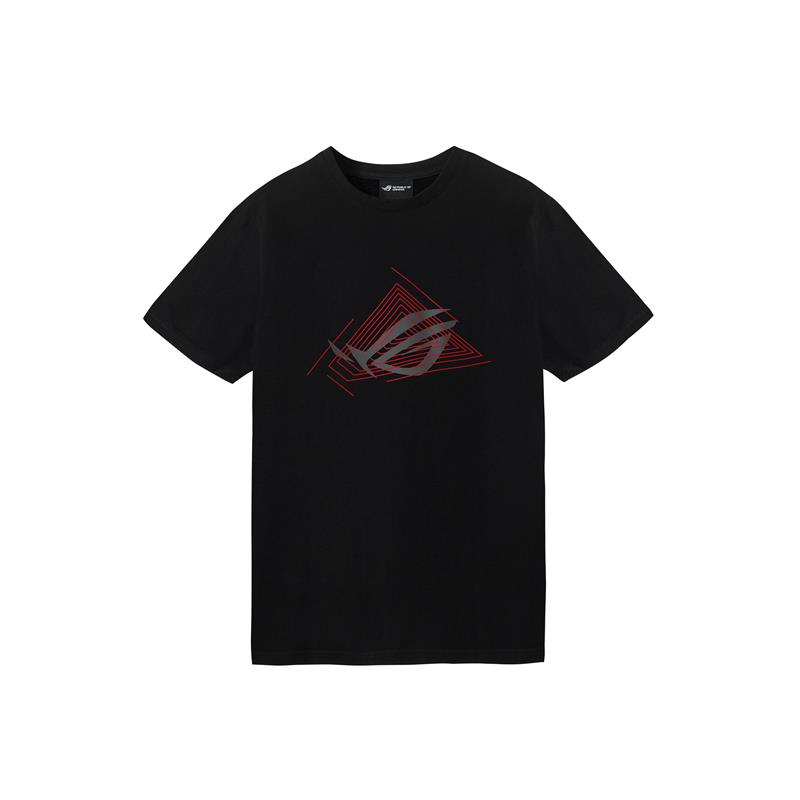 ASUS ROG Triangle Premium T-Shirt - Size M, eSports Gaming apparel (100% Cotton, Short Sleeve, Crew Neck)