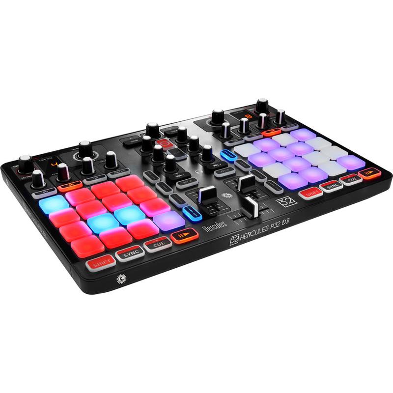 HERCULES DJ P32DJ - DJ Controller with High Performance Pads