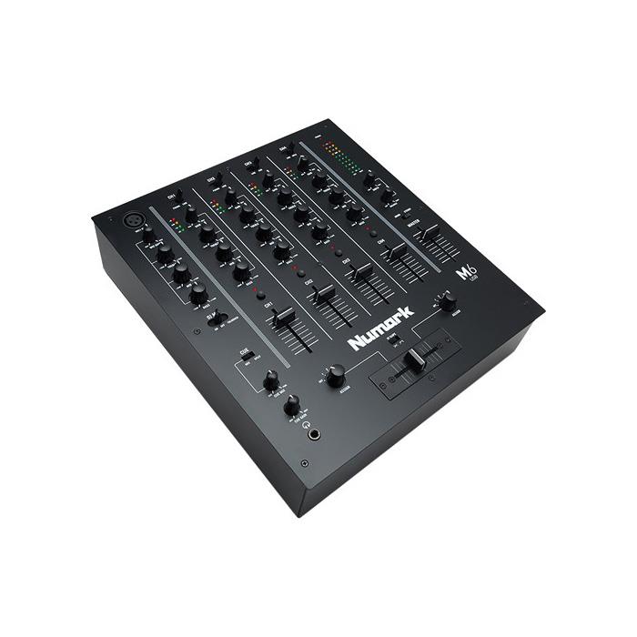 NUMARK M6 | USB 4-Channel USB DJ Mixer (Black) | Mac & PC Compatible | Replaceable Crossfader | Dedicated XLR Mic