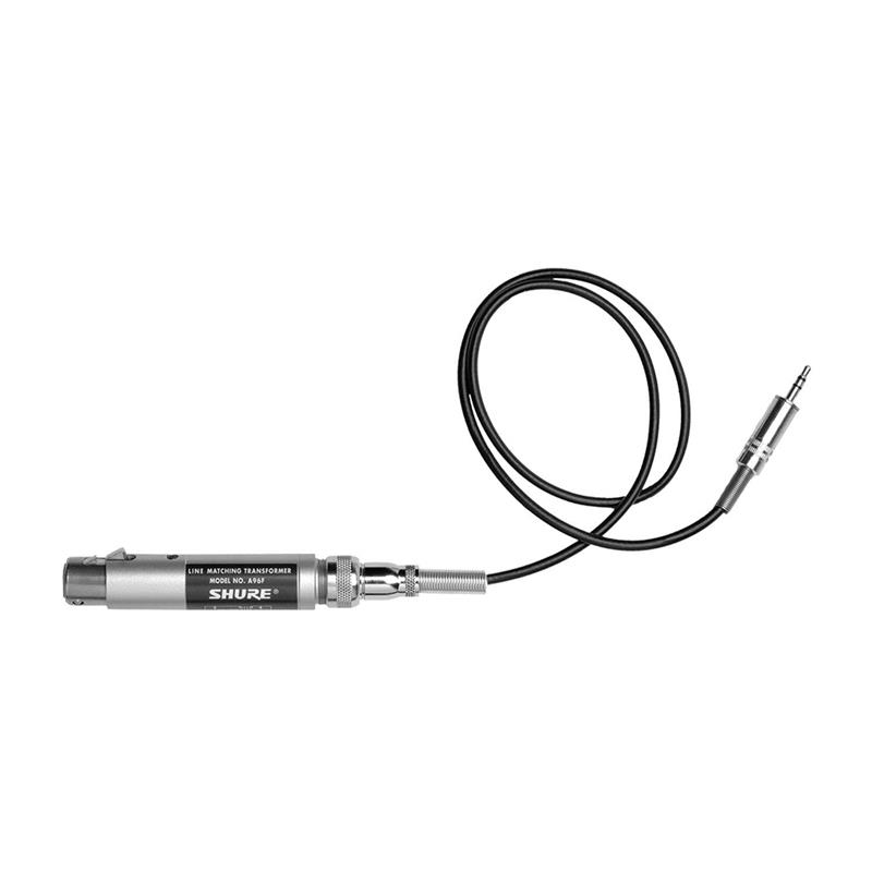 SHURE A96F - Line Transformer XLR Mini Adapter | Camcorder Interface