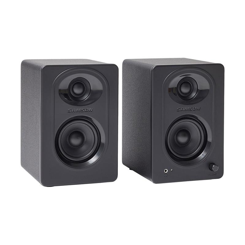 SAMSON MediaOne M30 Powered Studio Monitors (Pair) | 3" Co-Polymer Woofer | 3/4" Silk-Dome Tweeter | Class-AB Amplifiers: 2 x 1