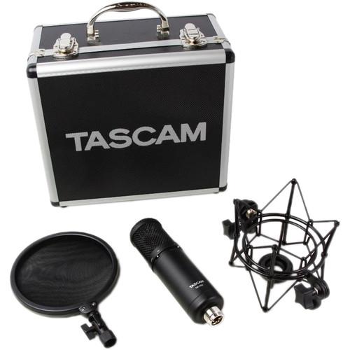 TASCAM TM-280 Studio Condenser Microphone, Black