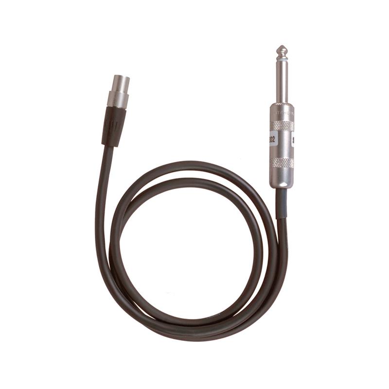 SHURE WA302 Intrument & Guitar Cable with 1/4" Phone and 4-pin Mini Connector (2.5') | For T1, UT1, SC1, LX1, ULX1, UC1 and U1 