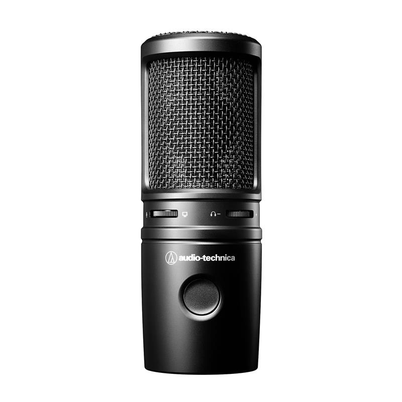 Microphone USB à condensateur cardioïde AUDIO TECHNICA AT2020USB-X, noir