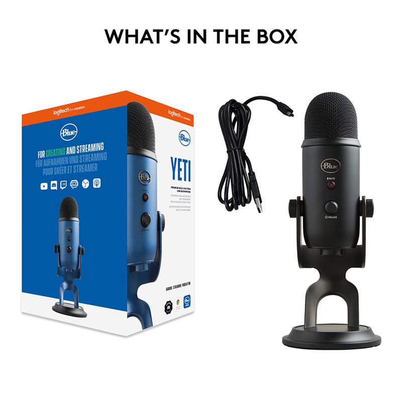 Yeti マイク　blackout Blue YETIBLACKOUT Yeti Blackout Professional USB Microphone