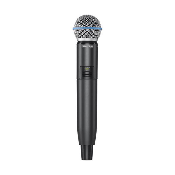 SHURE GLXD2 Handheld Transmitter with Beta 58A Microphone Element (Z2 Band: 2400 - 2483.5 MHz)