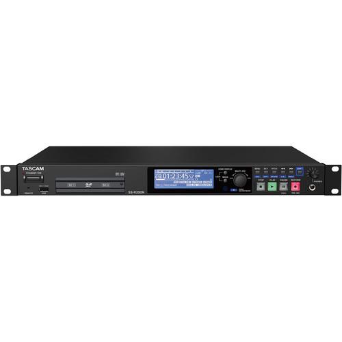 TASCAM SS-R250N Memory Recorder with Networking and Optional Dante Support (SS-R250N) | XLR and RCA Input and Output Jacks | AE